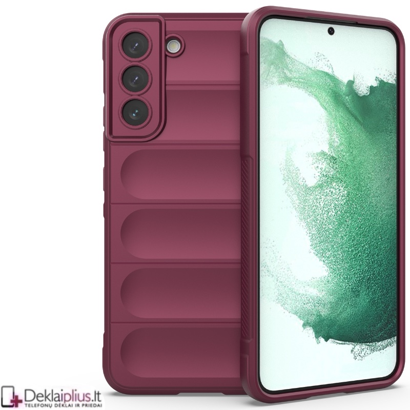 Magic Shield guminis dėklas - bordo spalvos (Samsung Galaxy S22 Plus) Magic Shield guminis dėklas - bordo spalvos (Samsung Galaxy S22 Plus)